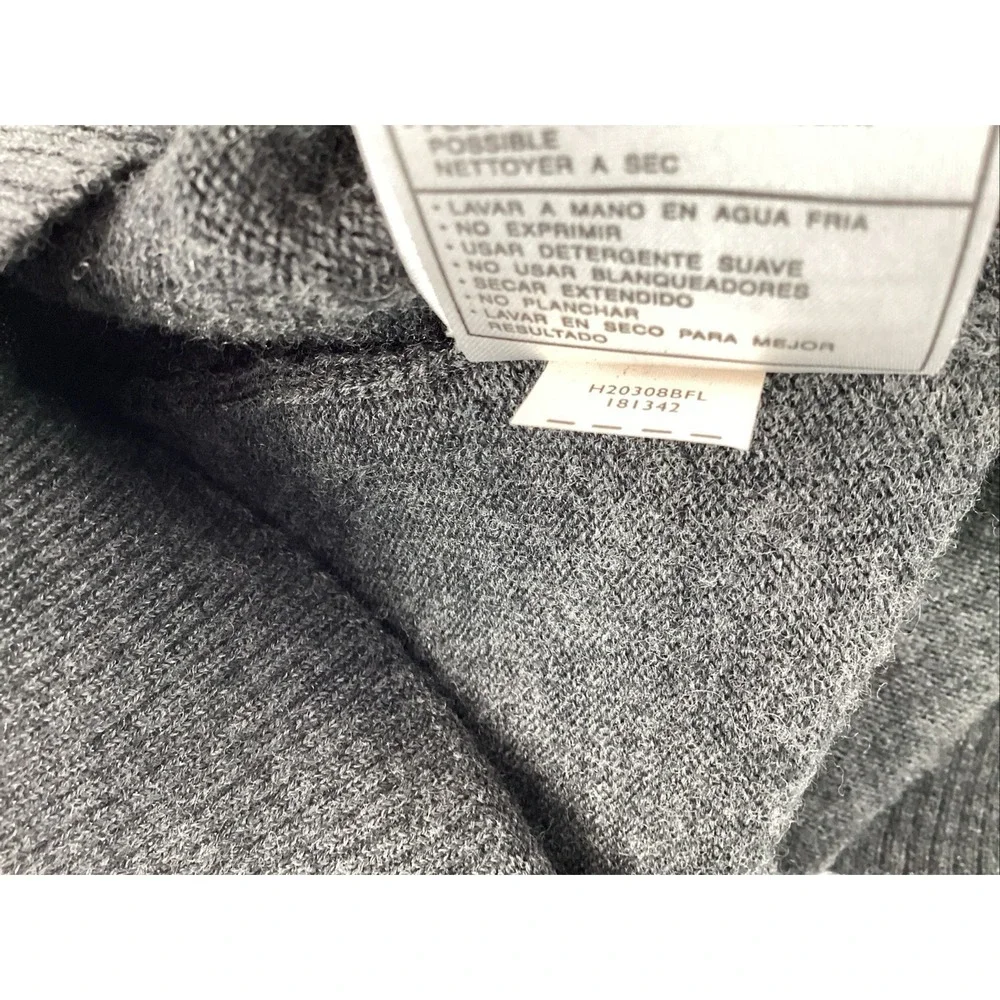 Nike Golf V-Neck 100% Merino Wool Knit Sweater Long Sleeve Men's Size Large VTG